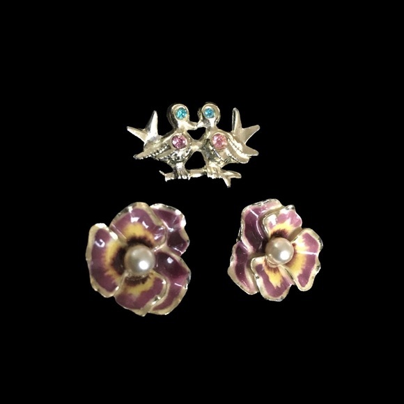 Set of Three Miniature Brooch Pins - Picture 8 of 11